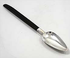 Porter Blanchard long handle sterling and wood serving spoon Porter Blanchard California silversmith